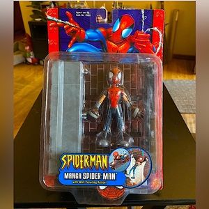 Rare 💎Spider-Man Manga with Wall Crawling Action Toy Biz Marvel McFarlane 2002